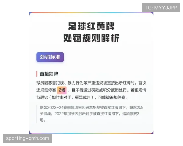 直接红牌判罚规则解析及常见误区详解 直接红牌判罚规则解析及常见误区详解
